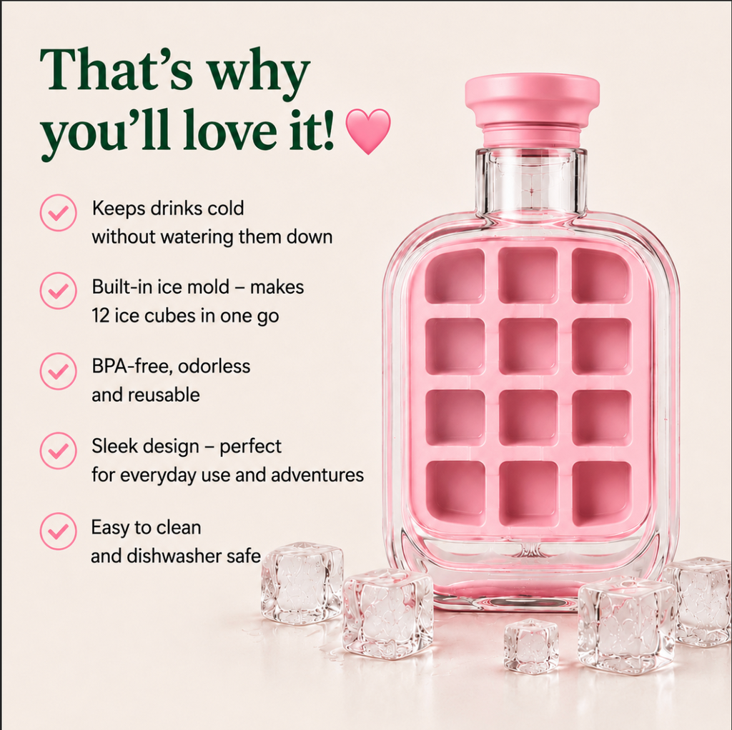 Savio ice cube bottle