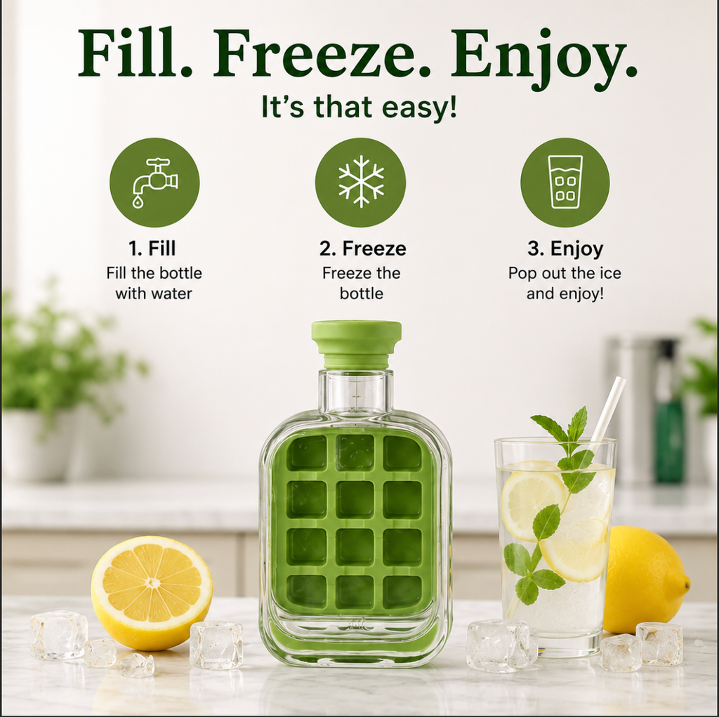 Savio ice cube bottle